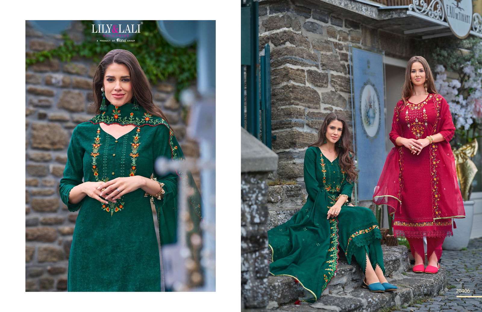 Miraan 2 By Lily Lali Jacquard Viscose Silk Readymade Suits Wholesale Market In Surat